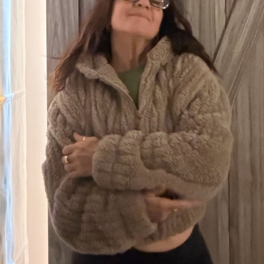 fuzzy teddy bear coat